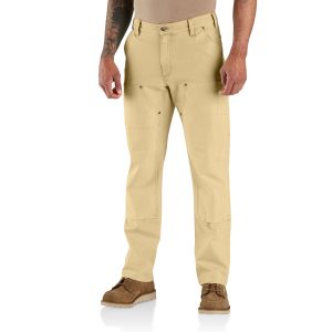 Rugged Flex&reg; Relaxed FitGarment Dyed Duck Double-Front Utility Pant