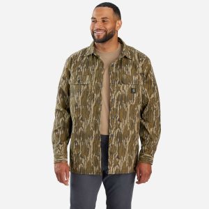 Rugged Flex&reg; Relaxed Fit Canvas Fleece-Lined Camo Shirt Jac