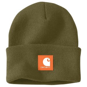 Knit Rubber Patch Beanie