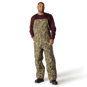 Rugged Flex&reg; Duck Insulated Camo Bib Overall - 3 Warmest Rating