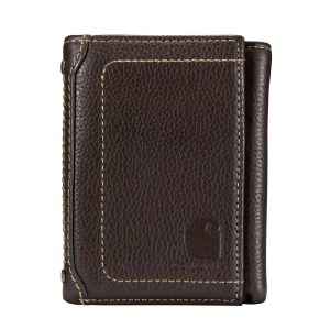 Pebble Leather Trifold Wallet