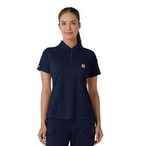 Women's Rugged Flex&reg; RSCU Lightweight Short Sleeve Polo Scrub Top