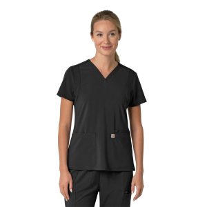 Women's Force Cross-FlexFlex Panel V-Neck Scrub Top