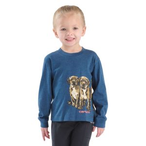 Girls' Long Sleeve Puppies T-Shirt (Child/Youth)