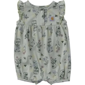 Girls' Sleeveless Bee Print Romper (Baby)