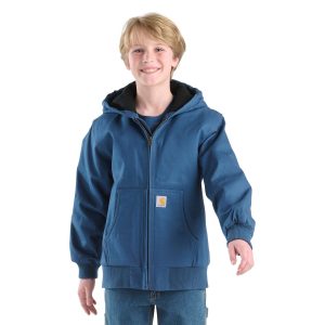 Boys' Long Sleeve Canvas Insulated Hooded Active Jac (Child/Youth)