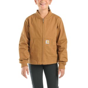 Girls' Long-Sleeve Rugged Flex&reg; Canvas Jacket (Child/Youth)