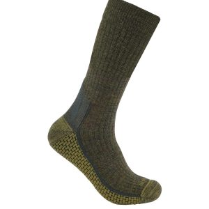 Carhartt Force&reg; Grid Midweight Merino Wool Blend Crew Sock